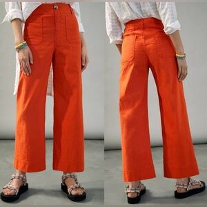 Anthropologie the Colette Wide-Leg Pants SZ 26 High Waisted Minimalist